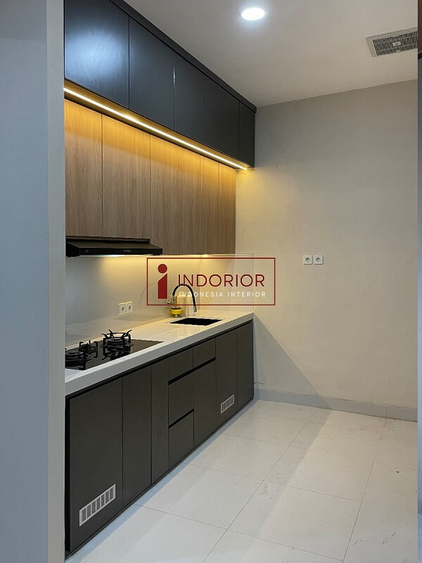 Hasil jadi kitchen set minimalis