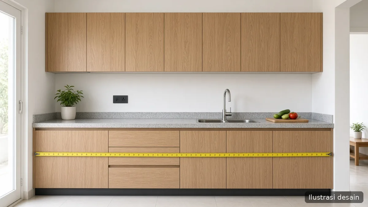 Contoh hitungan biaya kitchen set PVC dapur 3 meter